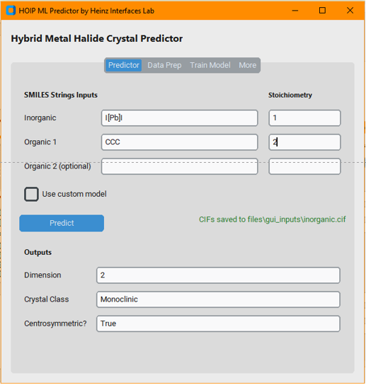 Crystal feature extraction and dimensionality prediction in hybrid metal halides